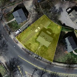 549 Crafts St, Newton MA  02465-1700 aerial view