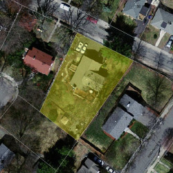 45 Greenough St, Newton MA 02465-2212 aerial view