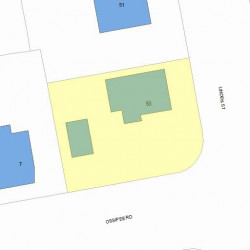 53 Linden St, Newton MA 02464-1430 plot plan