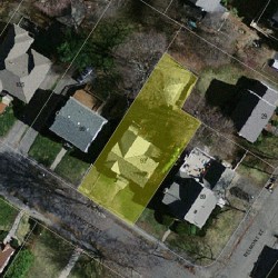 93 Arlington St, Newton MA  02458-2456 aerial view