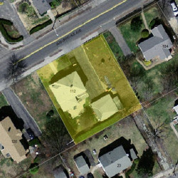 112 Auburndale Ave, Newton MA 02465-1420 aerial view