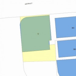 12 Austin St, Newton MA 02460-1820 plot plan