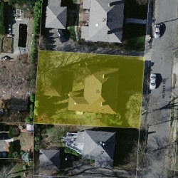 35 Wessex Rd, Newton MA 02459-1624 aerial view