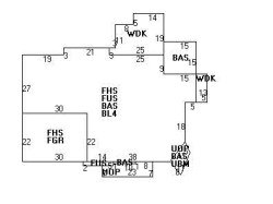 36 Hyde Ave, Newton MA 02458-2311 floor plan