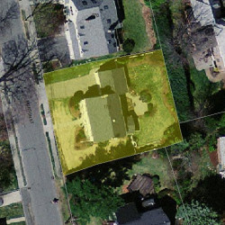 178 Morton St, Newton MA  02459-1528 aerial view