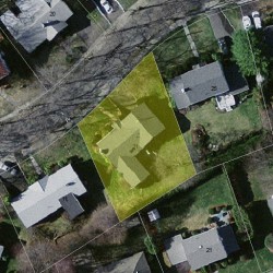 21 Haynes Rd, Newton MA  02459-2716 aerial view