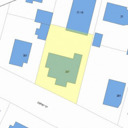 297 Derby St, Newton MA 02465-1047 plot plan