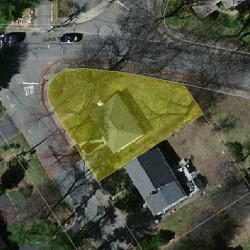 8 Bernard St, Newton MA  02461-1904 aerial view