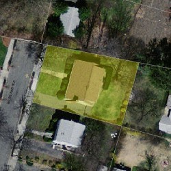 17 Westland Ter, Newton MA 02465-1524 aerial view