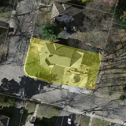 24 Holland St, Newton MA  02458-1821 aerial view