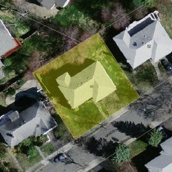 44 Nardell Rd, Newton MA  02459-2821 aerial view