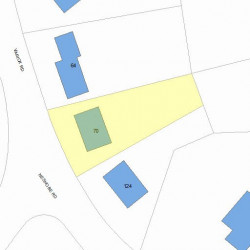 70 Varick Rd, Newton MA  02468-1319 plot plan