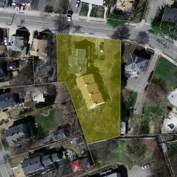 58 River St, Newton MA  02465-1854 aerial view