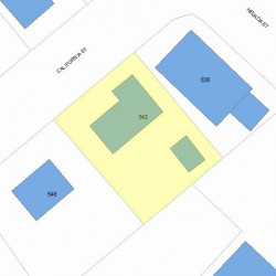 542 California St, Newton MA 02460-1243 plot plan