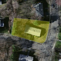 76 Haynes Rd, Newton MA  02459-2765 aerial view