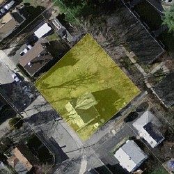 236 Chapel St, Newton MA  02458-1310 aerial view