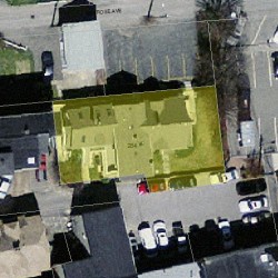 284 Melrose St, Newton MA  02466-1918 aerial view