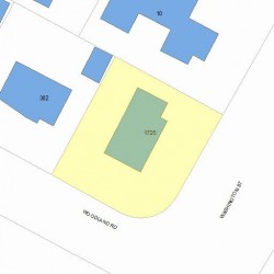 1725 Washington St, Newton MA 02466-2713 plot plan