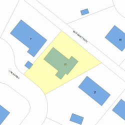 15 Van Wart Path, Newton MA 02459-3720 plot plan