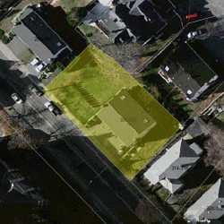 308 Adams St, Newton MA  02458-1455 aerial view