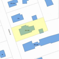 384 Cherry St, Newton MA 02465-1832 plot plan