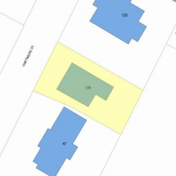 136 Grasmere St, Newton MA  02458-2235 plot plan