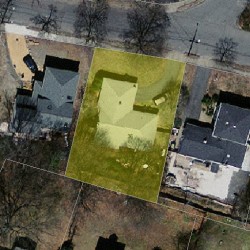 36 Maynard St, Newton MA  02465-1358 aerial view