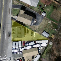 58 Lexington St, Newton MA  02465-1054 aerial view