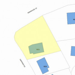 1933 Commonwealth Ave, Newton MA  02466-2417 plot plan