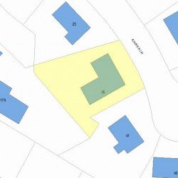 35 Juniper Ln, Newton MA  02459-2839 plot plan