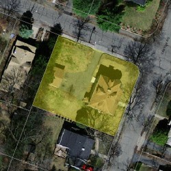 21 Carver Rd, Newton MA  02461-1007 aerial view