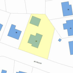 89 Jackson St, Newton MA 02459-2543 plot plan
