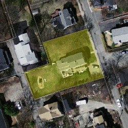 17 Warren Ave, Newton MA  02465-1836 aerial view