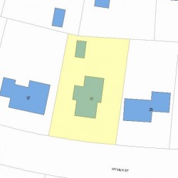 31 Wyman St, Newton MA 02468-1516 plot plan