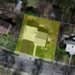 177 Fairway Dr, Newton MA 02465-1714 aerial view