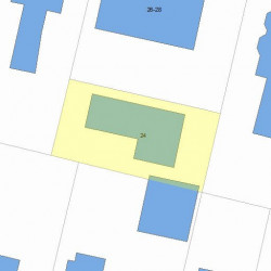 24 Richardson St, Newton MA  02458-1914 plot plan