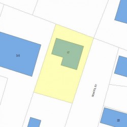 17 School St, Newton MA 02458-1517 plot plan