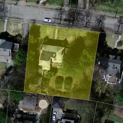 88 Pine Ridge Rd, Newton MA 02468-1617 aerial view