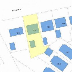 1014 Boylston St, Newton MA 02461-1316 plot plan