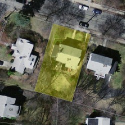 264 Homer St, Newton MA  02459-1413 aerial view