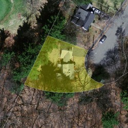43 Grayson Ln, Newton MA  02462-1020 aerial view