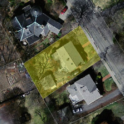 45 Hillside Ave, Newton MA 02465-2543 aerial view