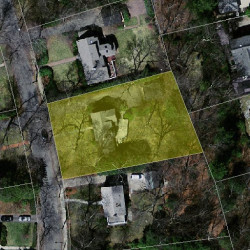 44 Gammons Rd, Newton MA 02468-1216 aerial view