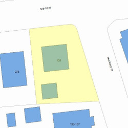 131 Harvard St, Newton MA 02460-2277 plot plan
