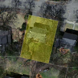 293 Islington Rd, Newton MA  02466-1020 aerial view