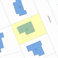 18 Burnside Rd, Newton MA  02461-1401 plot plan