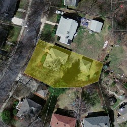 30 Burr Rd, Newton MA  02459-1404 aerial view