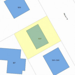 1237 Walnut St, Newton MA 02461-1820 plot plan