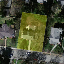 23 Fredana Rd, Newton MA 02468-1103 aerial view