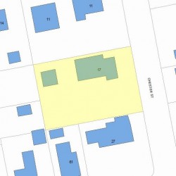 17 Chester St, Newton MA 02461-1415 plot plan